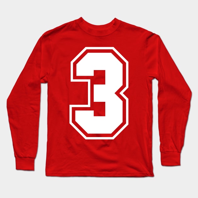 three Long Sleeve T-Shirt by designseventy